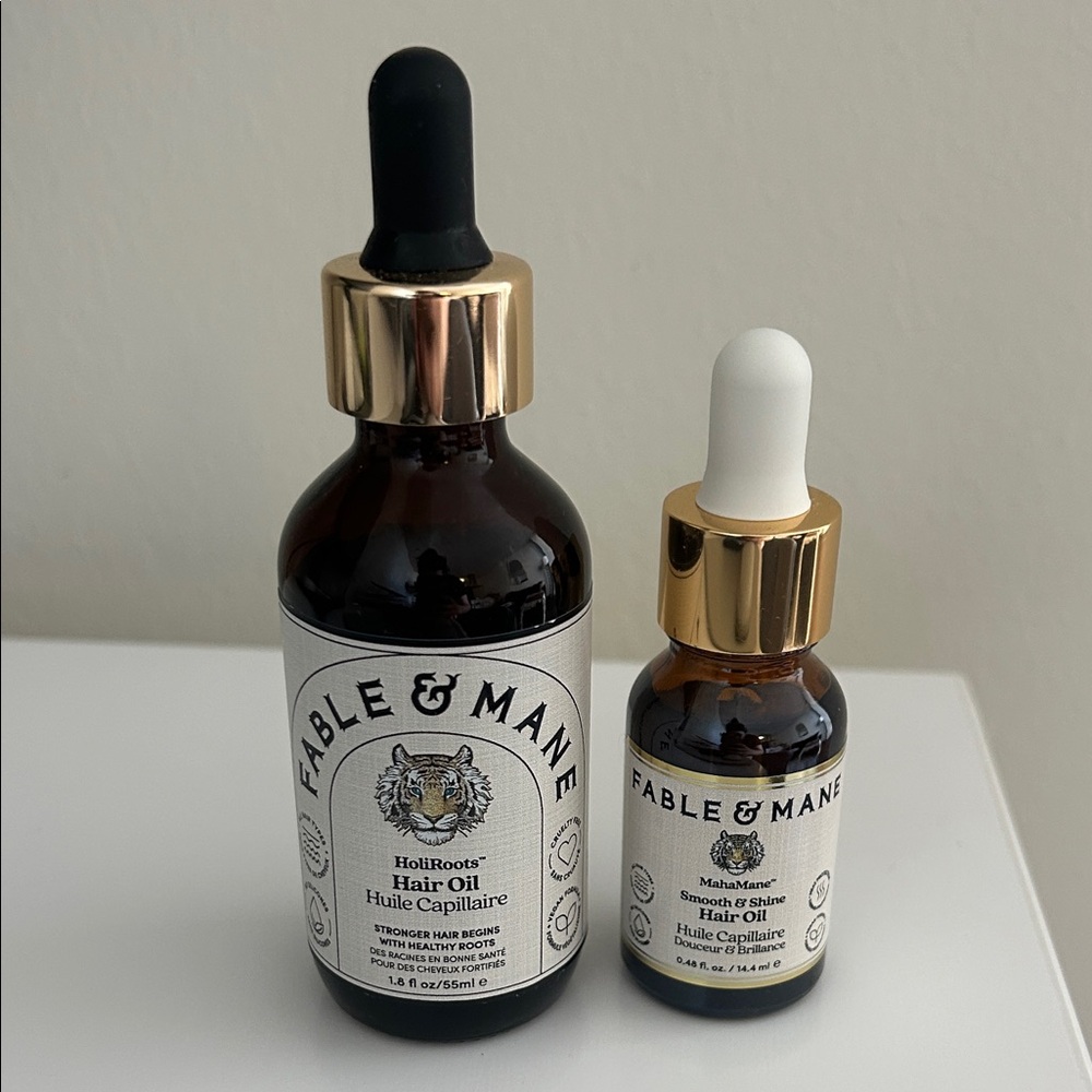 Fable & Mane Hair Oil Set - Holiroots and Mahamane